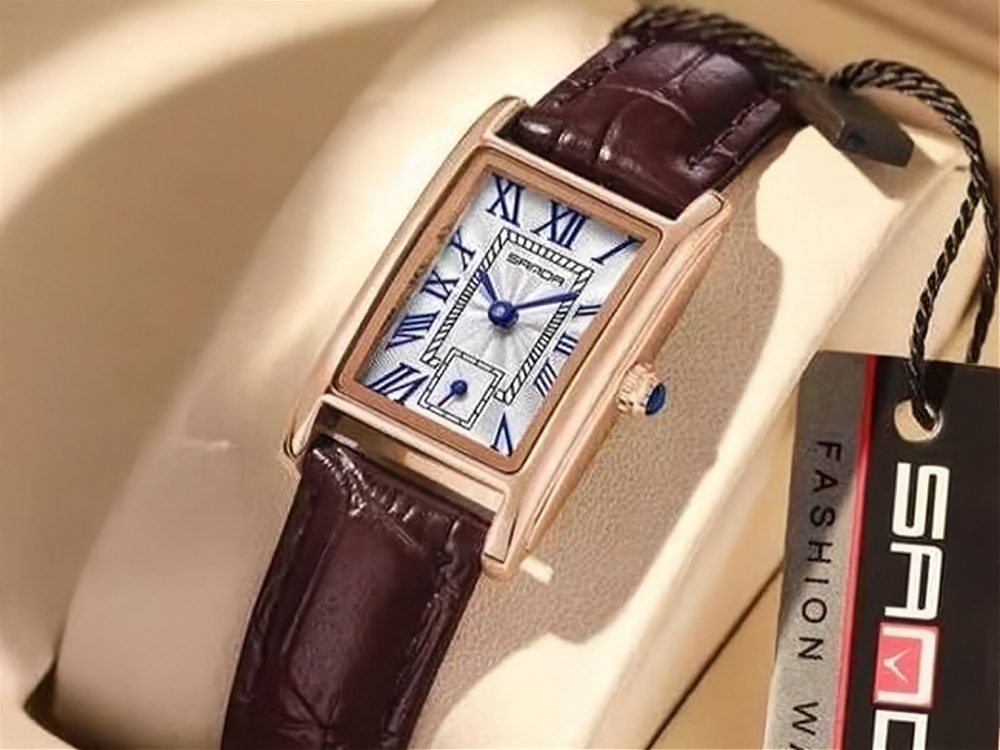 Montre Sanda en cuir pour femme