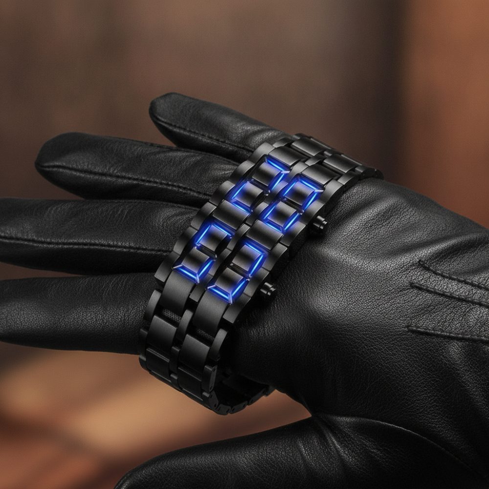 Montre etanche Smael chrono double affichage avec éclairage LED