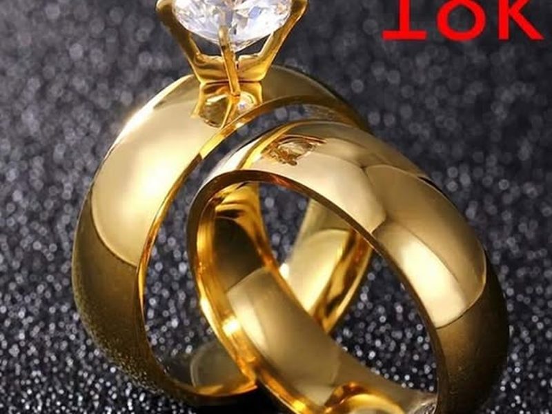 Bague en plaqué or 18 k