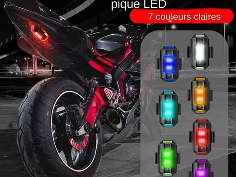 LED anti collision pour velo ou moto