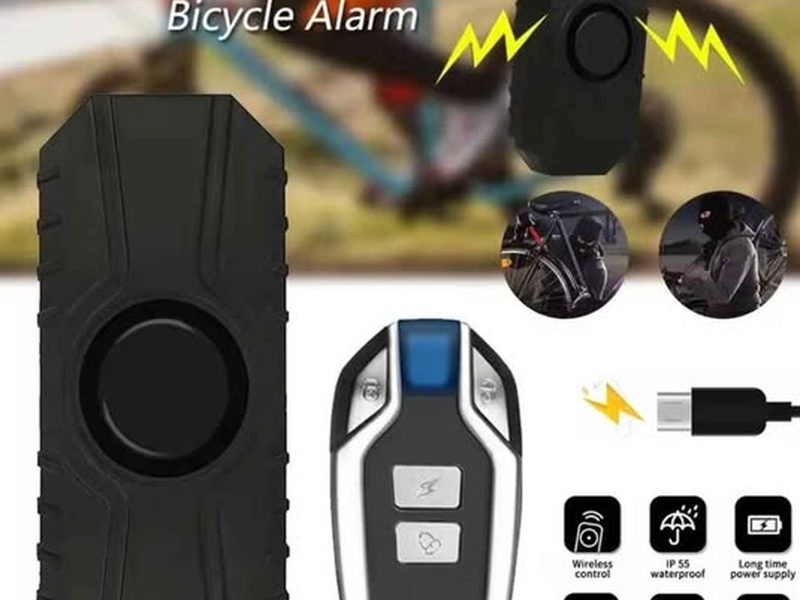 Alarme de vibration sans fil pour velo et moto, etanche, recharge USB