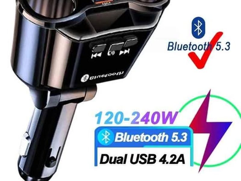 Chargeur pour voiture multiports 5 en 1