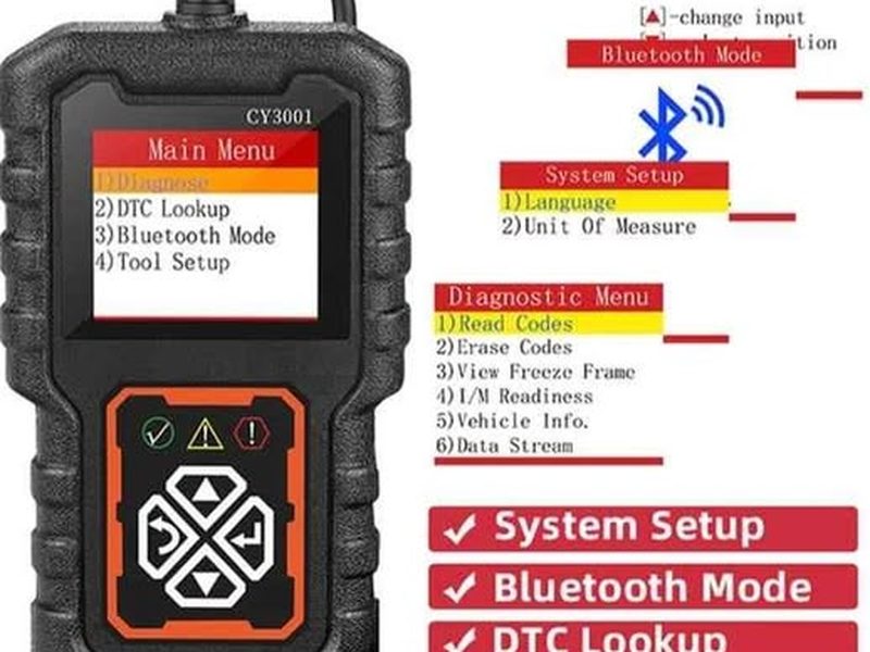 Appareil de diagnostic pour voiture avec Option lecture et effaceur