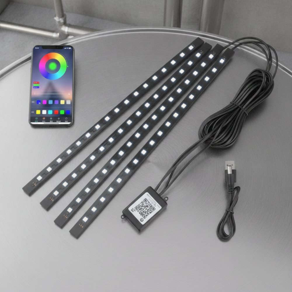 Lumière d ambiance pour intérieure extérieure voiture avec 8couleurs au choix