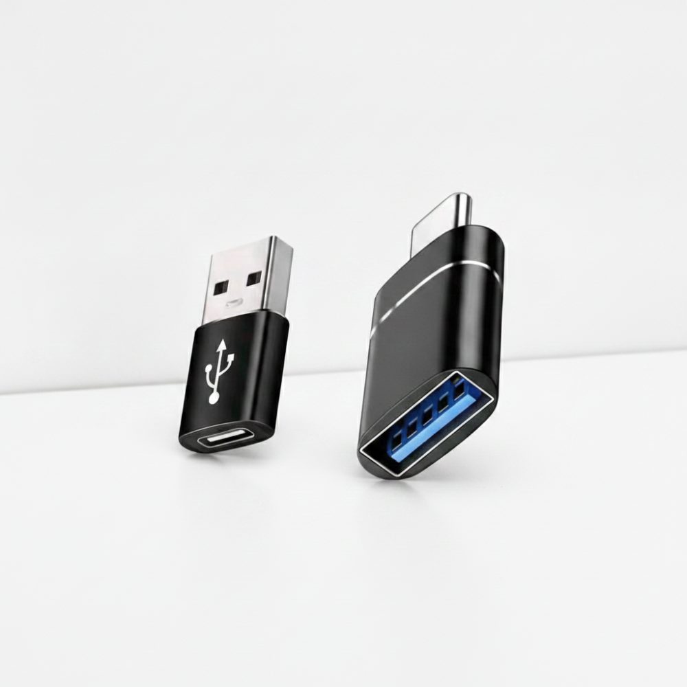 DUO Adaptateur mâle et femelle type c à USB a