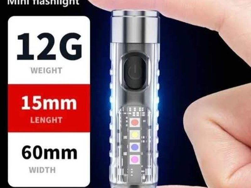 Lampe porte cle de poche multifonctions éclairage avec effet gyrophare