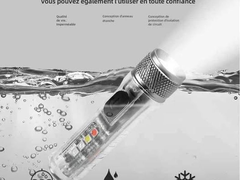Lampe puissantes porte clé multi options