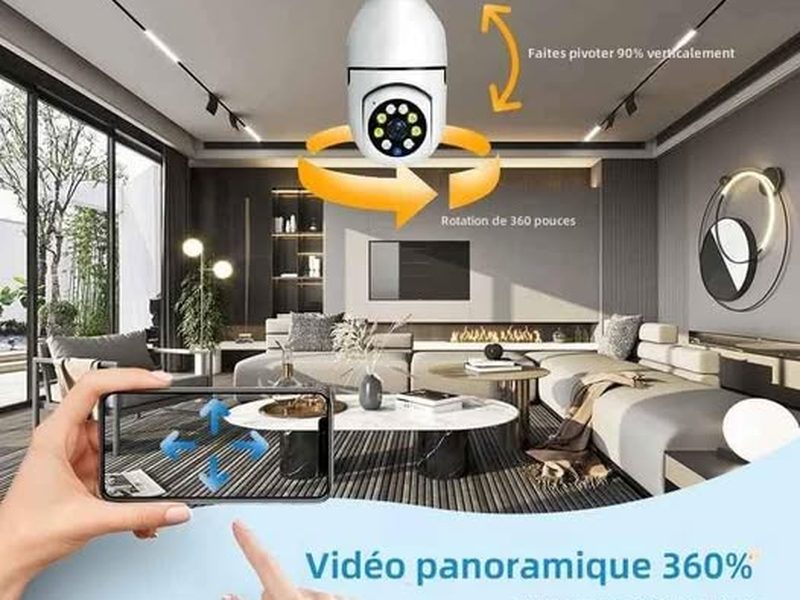Caméra 5g 360 degre Tracker de mouvement Vue nocturne