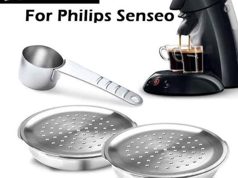 Doubles Capsules rechargeables senseo en acier inoxydable grandes capacités