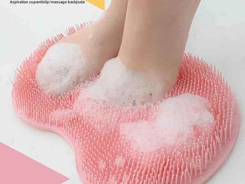 Brosse de douche antidérapante pour pieds