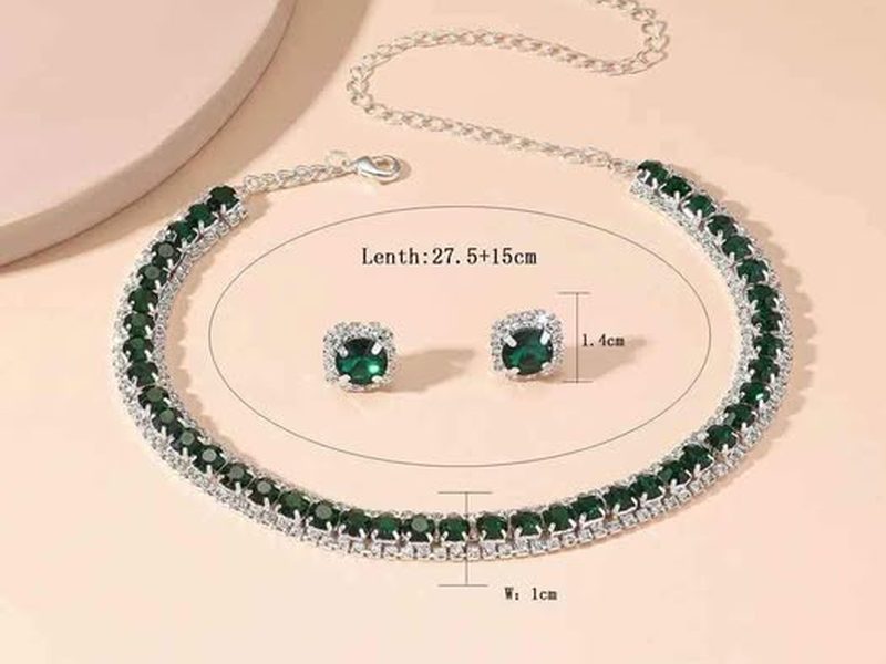 Bijoux couleur émeraude