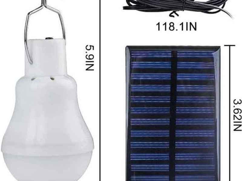 Lampe avec panneau solaire
