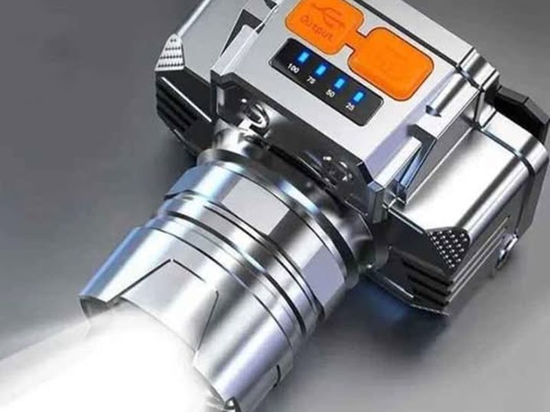 Lampe frontale très lumineuse et longue portée