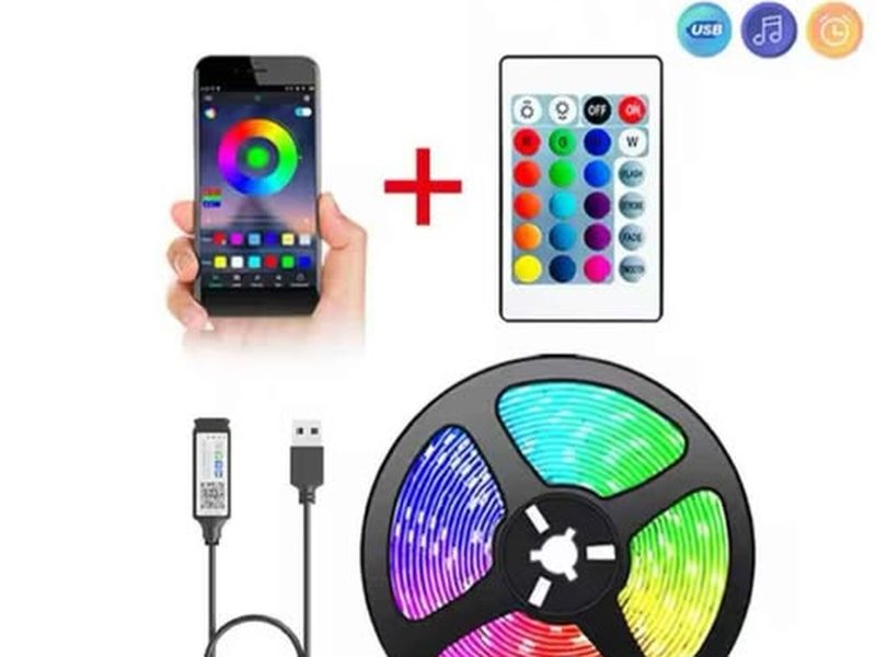 LED deco multicolores changeant 5m