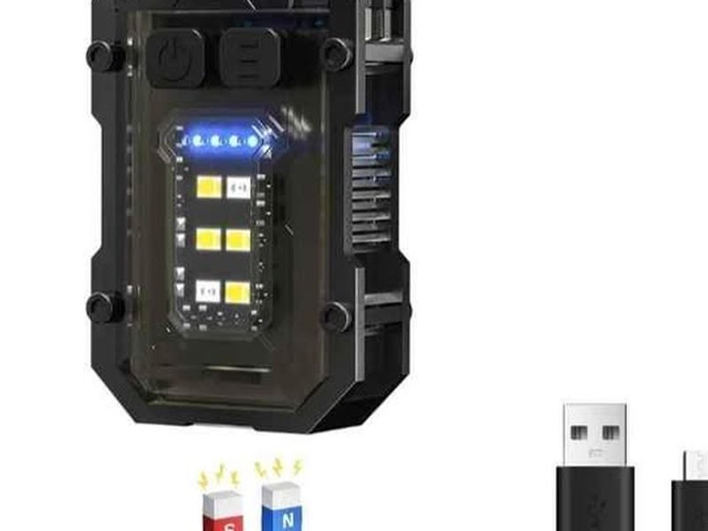 Mini projecteur de poche puissant aimanté multi éclairages