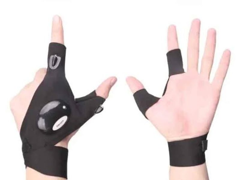 Gants de pêche avec éclairage leds très lumineux
