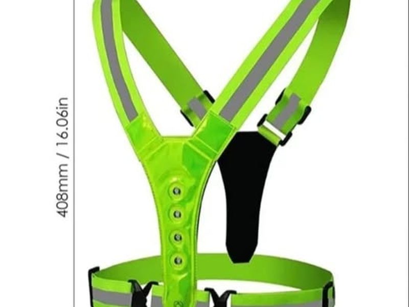Gilet de glaçage avec éclairage LED pour conduite ou courses nocturne