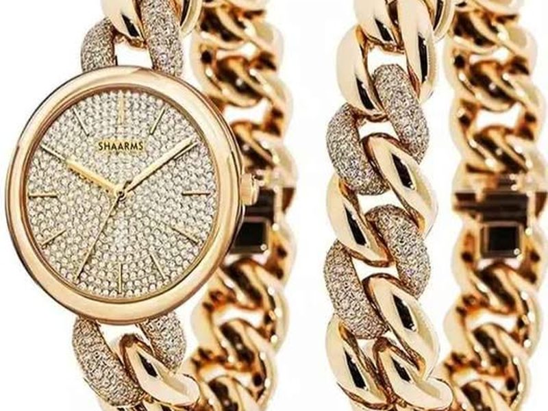 Ensemble de montre chic strass