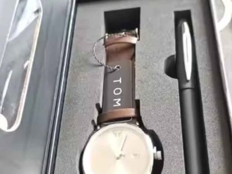 Kit de montre homme avec bracelet en cuir