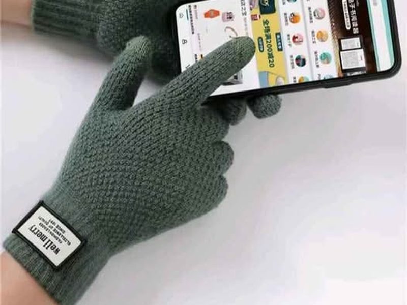 Gants tactile réchauffant contre le froid