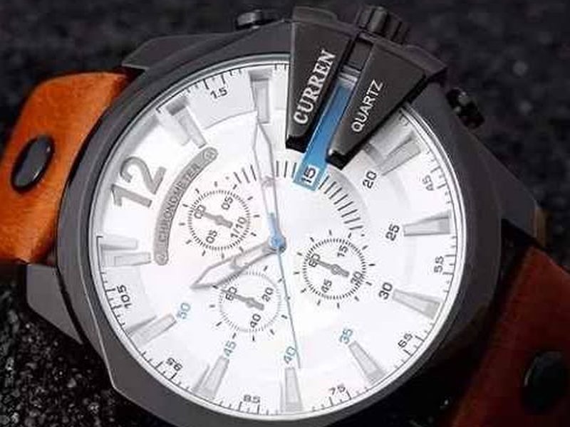 Montre de luxe Curren nouvelle collection 2023 avec bracelet en cuir