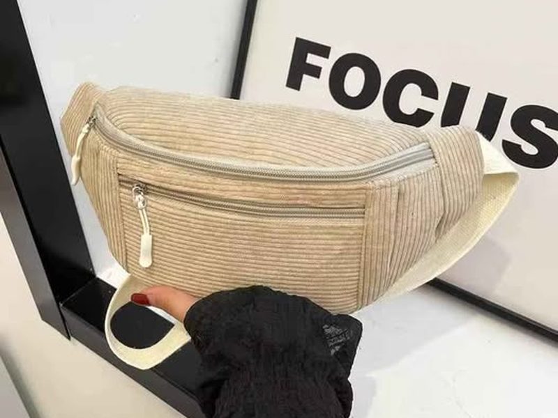 Sac banane en velour