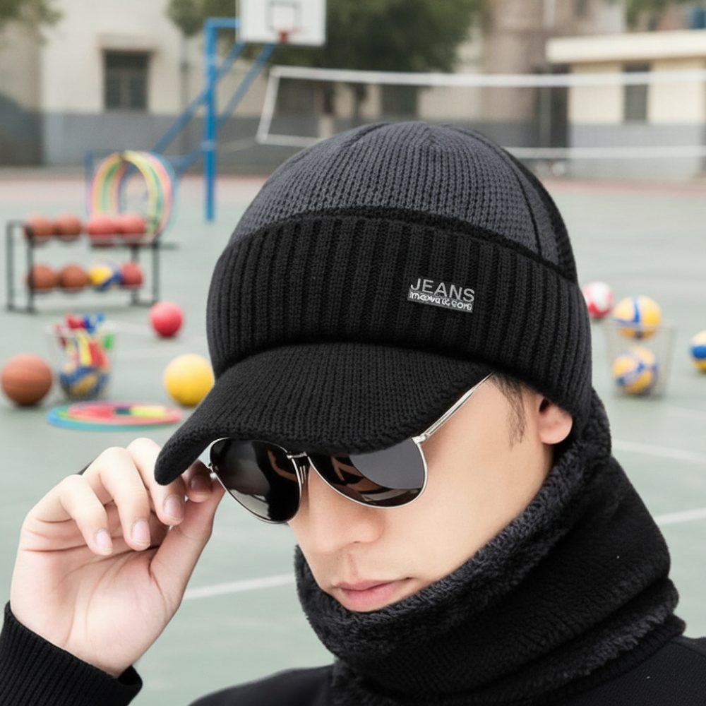 Ensemble bonnet cap et tour de cou