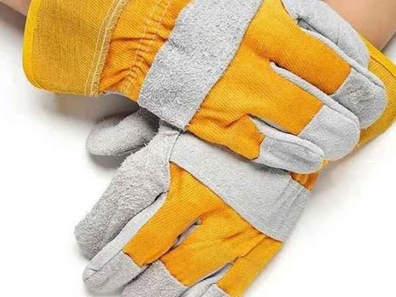 Gants d'ouvriers en cuir véritable Resistants